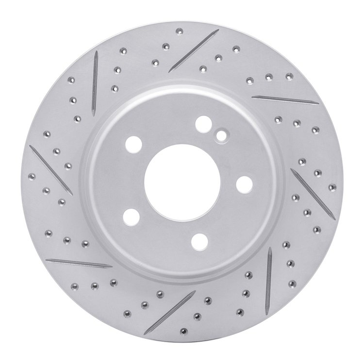830-63118L Geoperformance Drilled/Slotted Brake Rotor, Fits Select Mercedes-Benz, Position: Rear Left