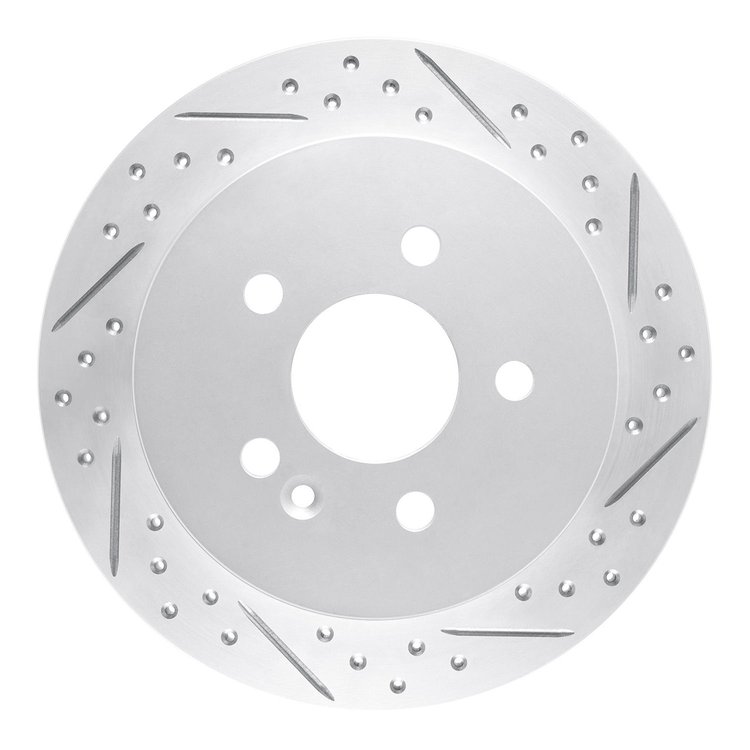 830-63123R Geoperformance Drilled/Slotted Brake Rotor, 1998-2005 Mercedes-Benz, Position: Rear Right