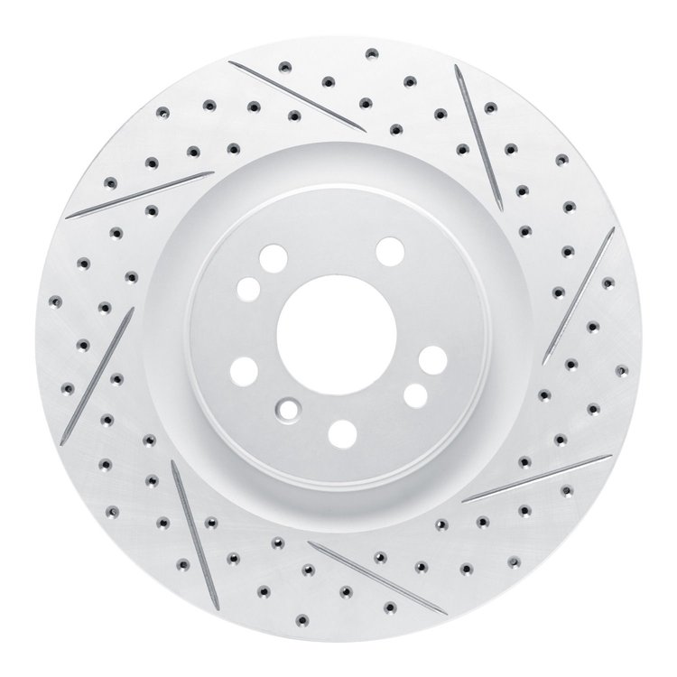 830-63130R Geoperformance Drilled/Slotted Brake Rotor, 2006-2012 Mercedes-Benz, Position: Front Right