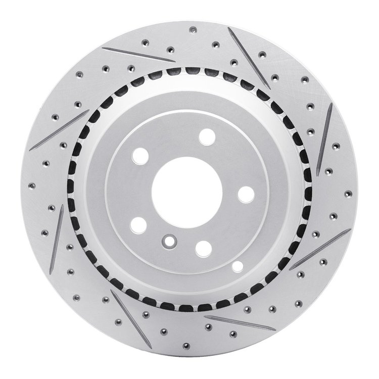 830-63131R Geoperformance Drilled/Slotted Brake Rotor, 2006-2012 Mercedes-Benz, Position: Rear Right