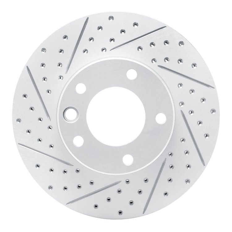 830-63135L Geoperformance Drilled/Slotted Brake Rotor, 2008-2018 Mercedes-Benz, Position: Front Left