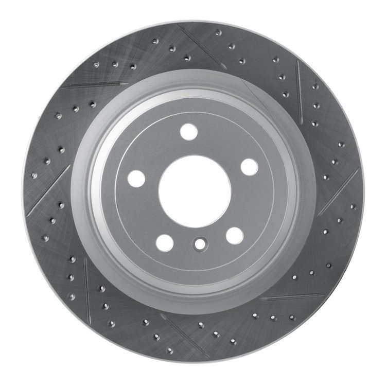 830-63140R Geoperformance Drilled/Slotted Brake Rotor, 2012-2019 Mercedes-Benz, Position: Rear Right