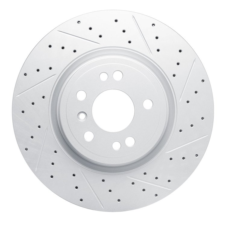 830-63144R Geoperformance Drilled/Slotted Brake Rotor, 2012-2018 Mercedes-Benz, Position: Front Right