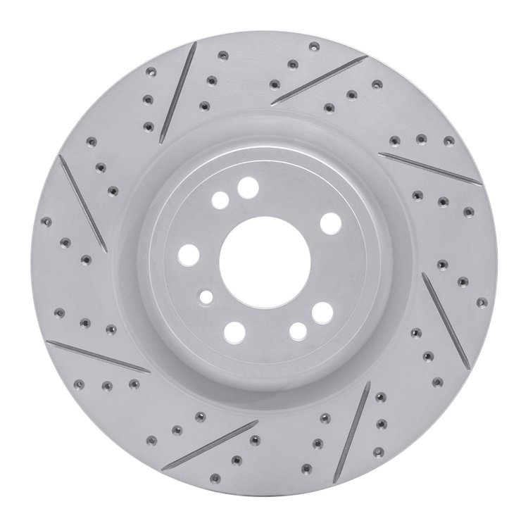 830-63146L Geoperformance Drilled/Slotted Brake Rotor, 2013-2019 Mercedes-Benz, Position: Front Left