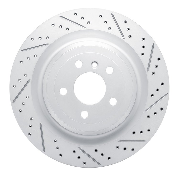 830-63150R Geoperformance Drilled/Slotted Brake Rotor, 2013-2019 Mercedes-Benz, Position: Rear Right
