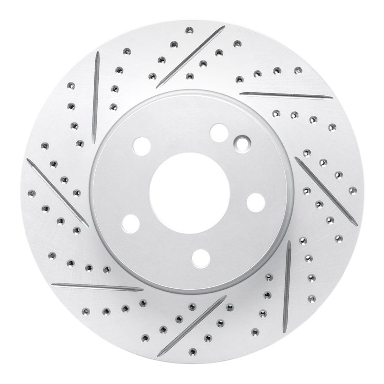 830-63158L Geoperformance Drilled/Slotted Brake Rotor, Fits Select Mercedes-Benz, Position: Front Left
