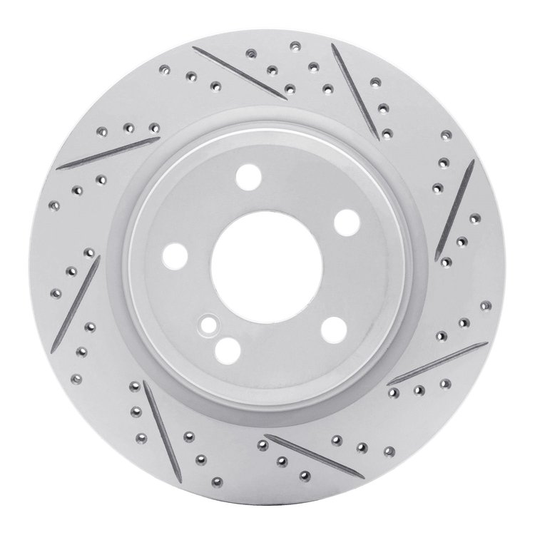 830-63163R Geoperformance Drilled/Slotted Brake Rotor, 2014-2019 Mercedes-Benz, Position: Rear Right