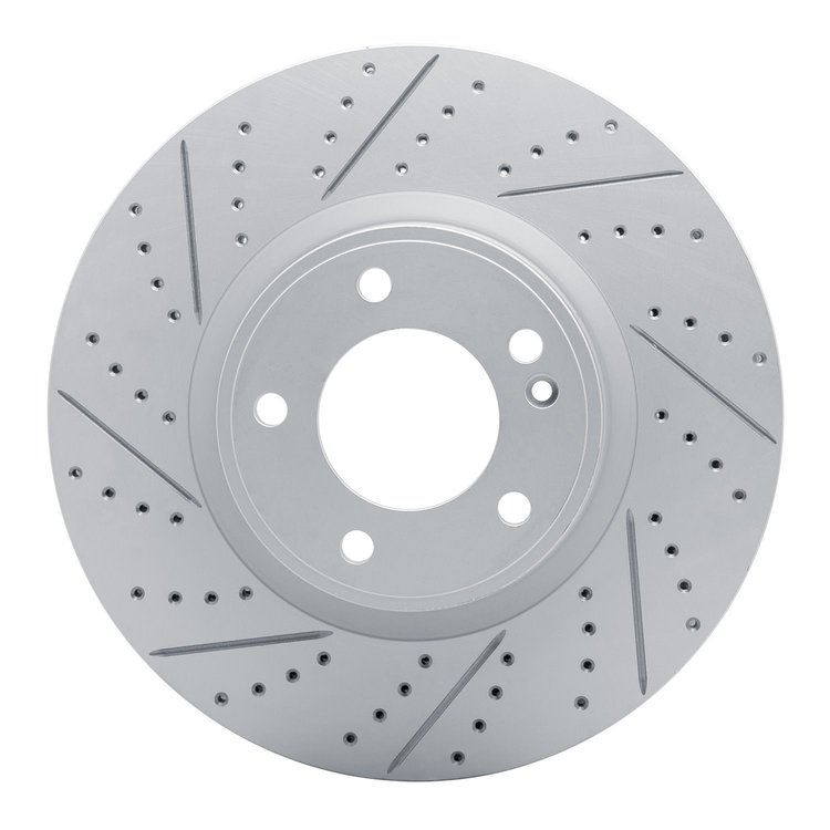 830-63176L Geoperformance Drilled/Slotted Brake Rotor, Fits Select Mercedes-Benz, Position: Front Left