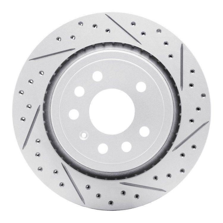 830-65018R Geoperformance Drilled/Slotted Brake Rotor, 2003-2011 GM, Position: Rear Right