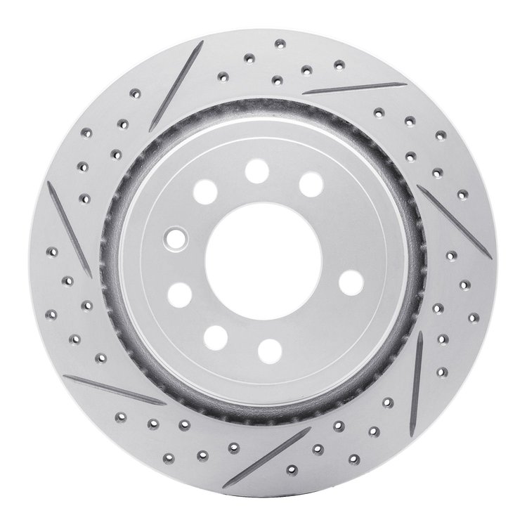 830-65020L Geoperformance Drilled/Slotted Brake Rotor, 2008-2011 GM, Position: Rear Left
