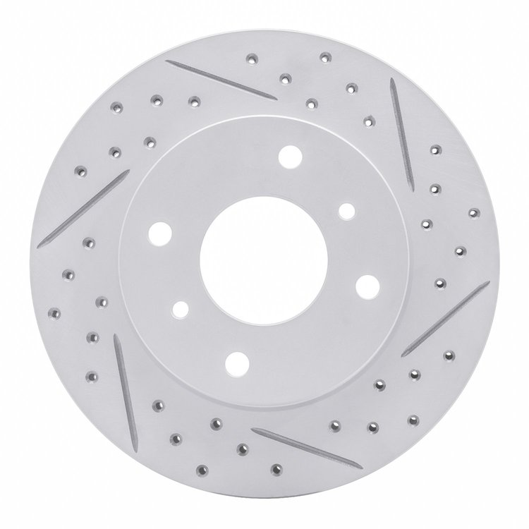 830-67028R Geoperformance Drilled/Slotted Brake Rotor, 1989-2013 Multiple Makes/Models, Position: Front Right