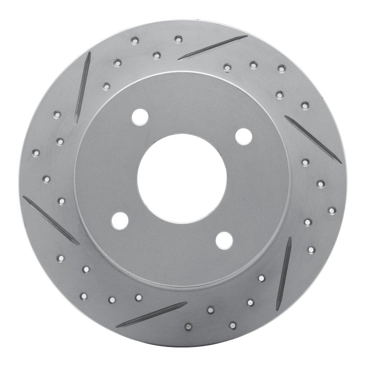 830-67029L Geoperformance Drilled/Slotted Brake Rotor, 1989-1998 Infiniti/Nissan, Position: Rear Left