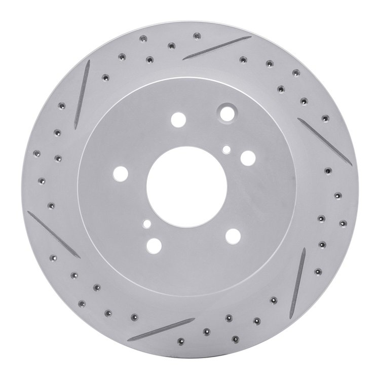 830-67034L Geoperformance Drilled/Slotted Brake Rotor, 1989-1996 Infiniti/Nissan, Position: Rear Left