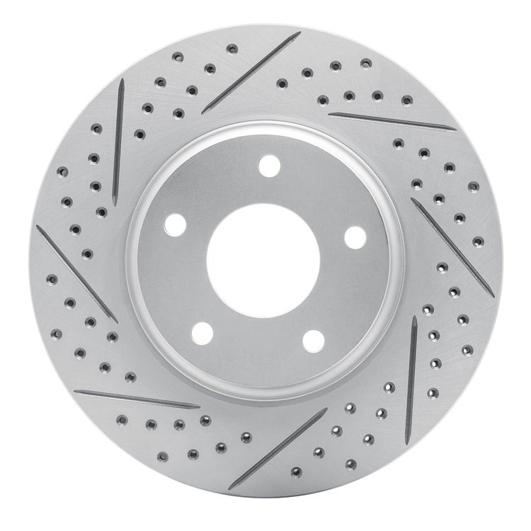 830-67049L Geoperformance Drilled/Slotted Brake Rotor, 2002-2006 Infiniti/Nissan, Position: Front Left
