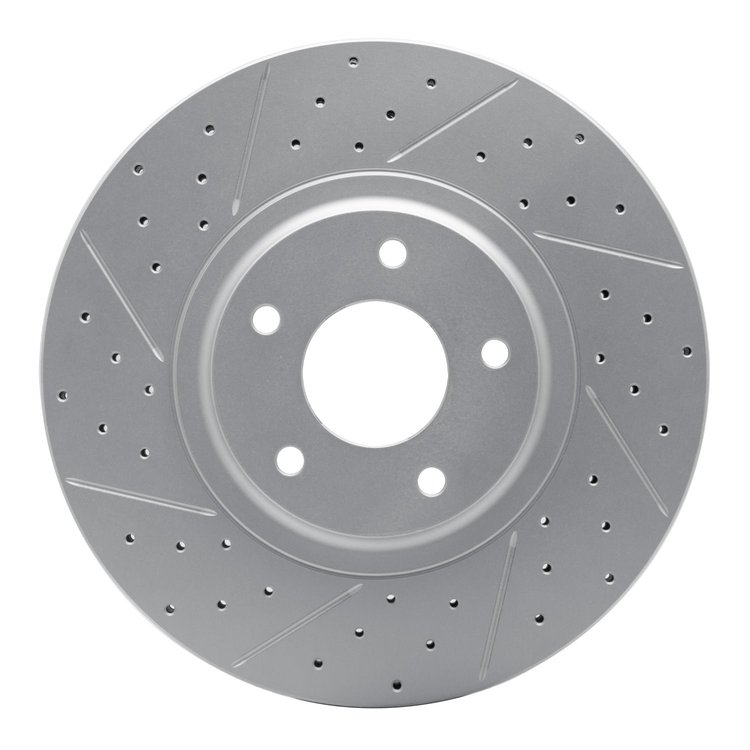 830-67051L Geoperformance Drilled/Slotted Brake Rotor, 2003-2005 Infiniti/Nissan, Position: Front Left