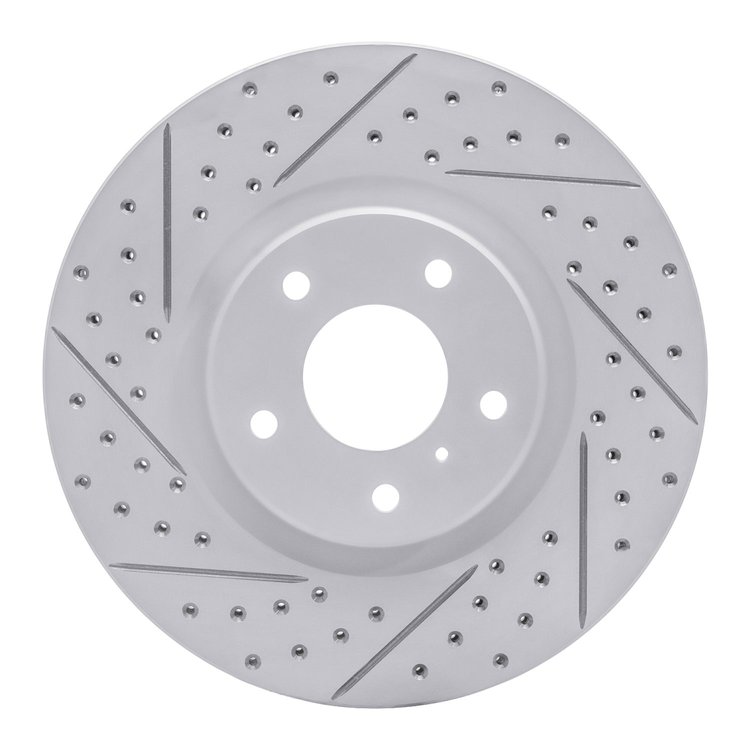 830-67052L Geoperformance Drilled/Slotted Brake Rotor, Fits Select Infiniti/Nissan, Position: Front Left