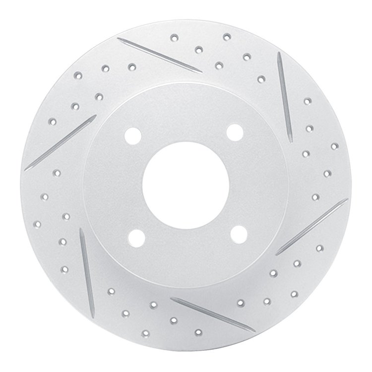 830-67053L Geoperformance Drilled/Slotted Brake Rotor, 2004-2006 Infiniti/Nissan, Position: Rear Left