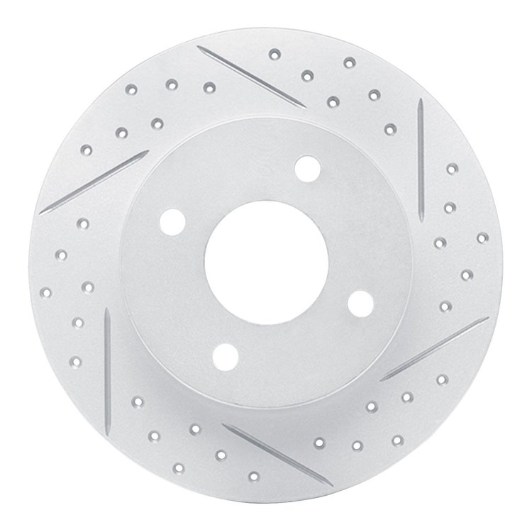 830-67053R Geoperformance Drilled/Slotted Brake Rotor, 2004-2006 Infiniti/Nissan, Position: Rear Right