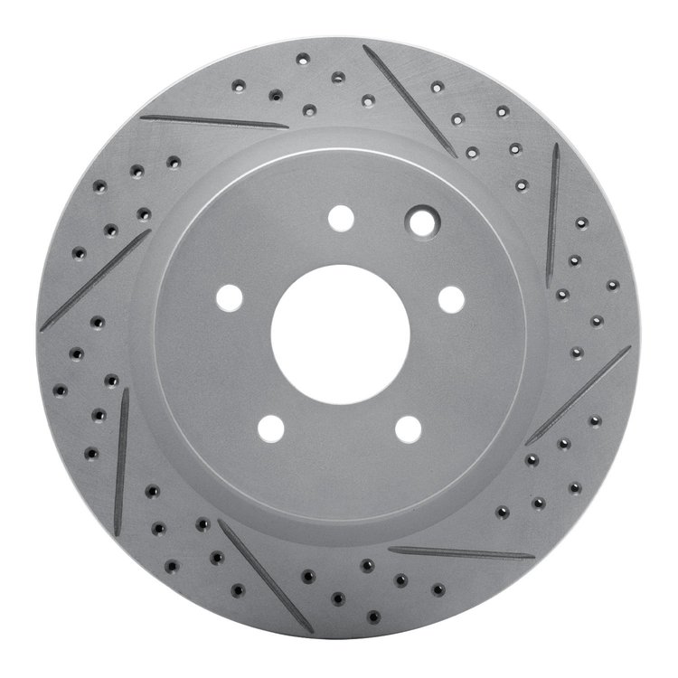 830-67055R Geoperformance Drilled/Slotted Brake Rotor, Fits Select Infiniti/Nissan, Position: Rear Right