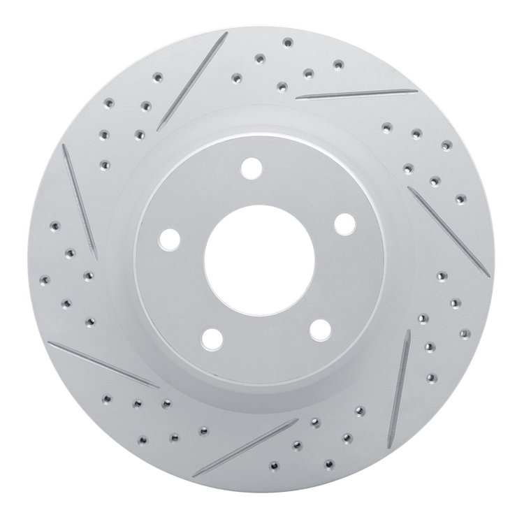 830-67057L Geoperformance Drilled/Slotted Brake Rotor, 2007-2013 Infiniti/Nissan, Position: Front Left