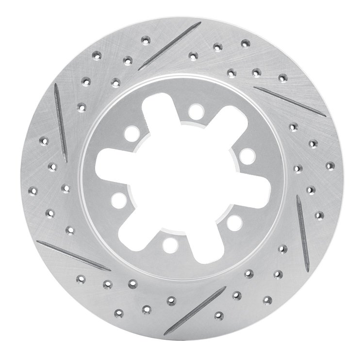 830-67081L Geoperformance Drilled/Slotted Brake Rotor, 1985-1997 Infiniti/Nissan, Position: Front Left