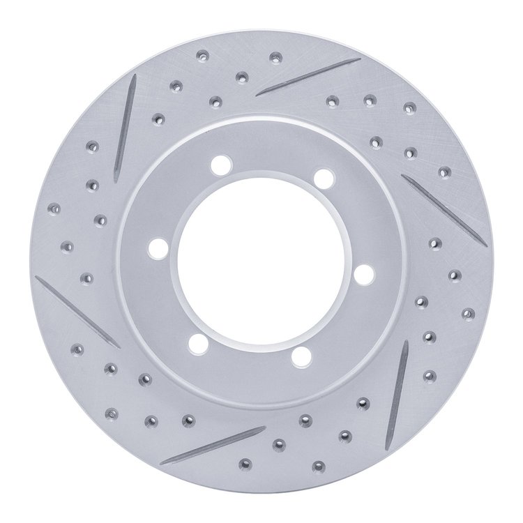 830-67085L Geoperformance Drilled/Slotted Brake Rotor, 1998-2015 Infiniti/Nissan, Position: Front Left