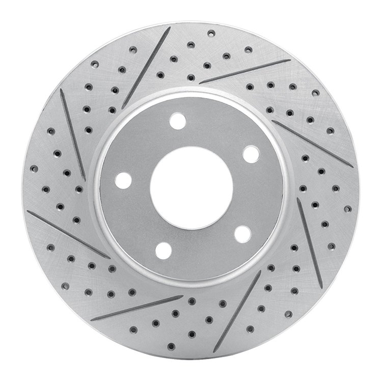 830-67087L Geoperformance Drilled/Slotted Brake Rotor, 2002-2017 Infiniti/Nissan, Position: Front Left