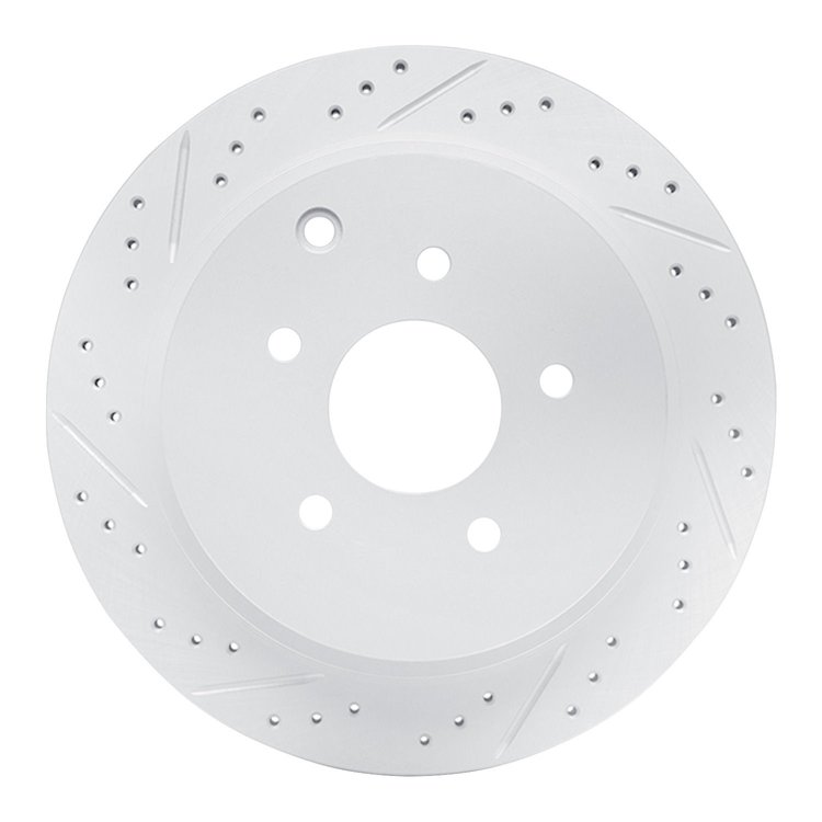 830-67089L Geoperformance Drilled/Slotted Brake Rotor, Fits Select Infiniti/Nissan, Position: Rear Left