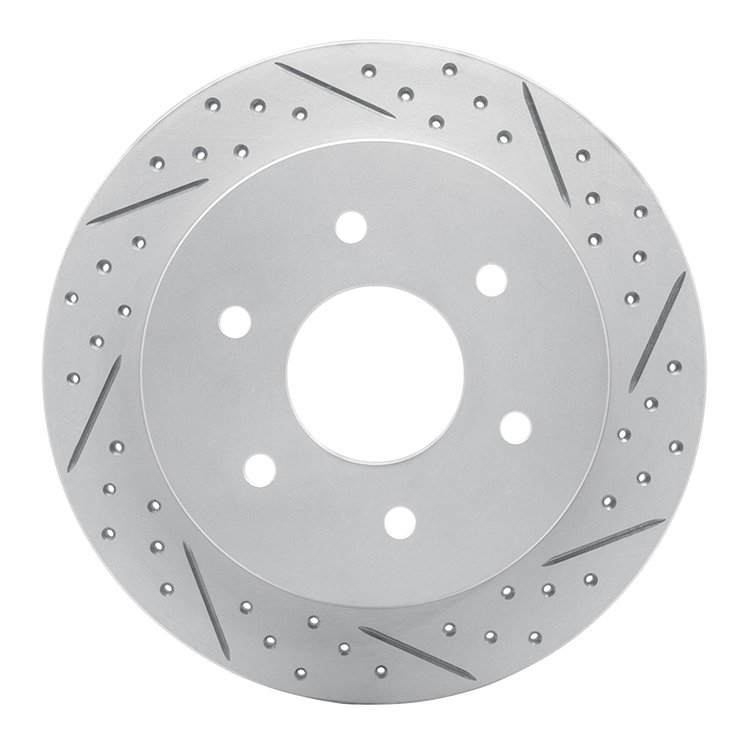830-67090R Geoperformance Drilled/Slotted Brake Rotor, 2004-2015 Infiniti/Nissan, Position: Rear Right