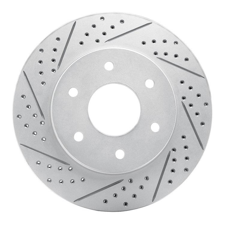 830-67091L Geoperformance Drilled/Slotted Brake Rotor, 2004-2005 Infiniti/Nissan, Position: Front Left