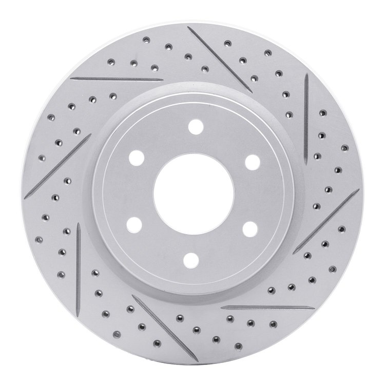 830-67092R Geoperformance Drilled/Slotted Brake Rotor, Fits Select Multiple Makes/Models, Position: Front Right