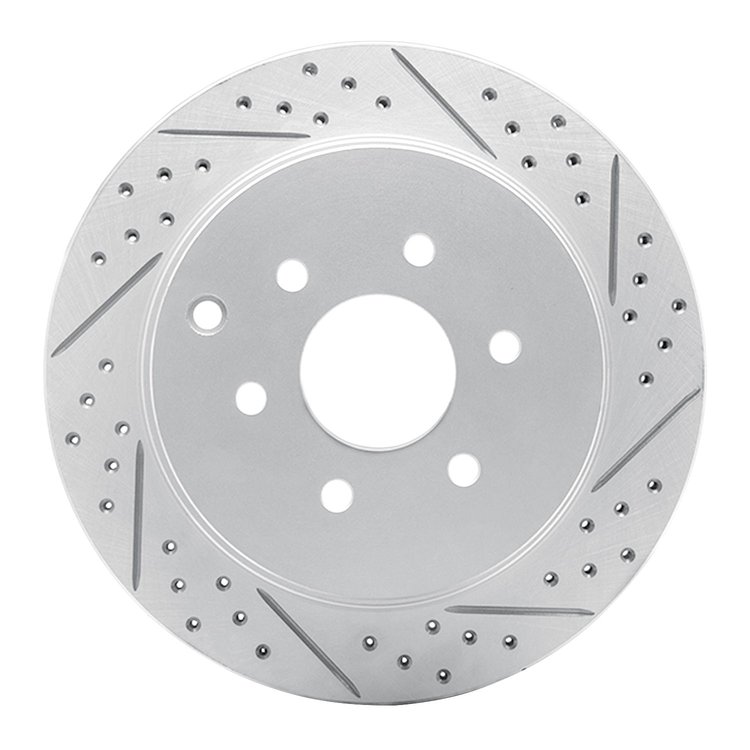 830-67093R Geoperformance Drilled/Slotted Brake Rotor, 2005-2012 Infiniti/Nissan, Position: Rear Right
