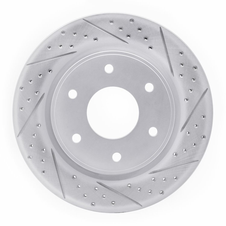 830-67096R Geoperformance Drilled/Slotted Brake Rotor, 2005-2007 Infiniti/Nissan, Position: Front Right