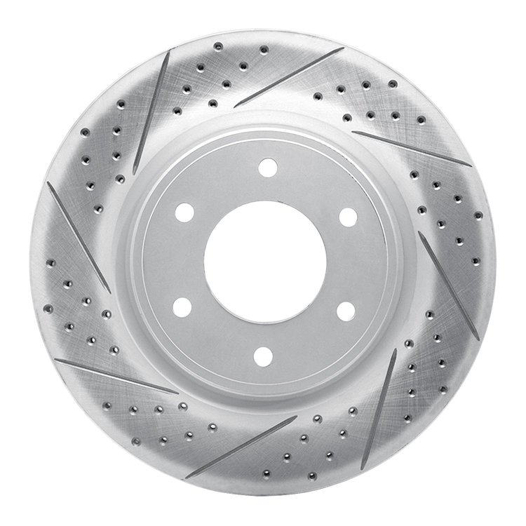 830-67098L Geoperformance Drilled/Slotted Brake Rotor, Fits Select Infiniti/Nissan, Position: Front Left
