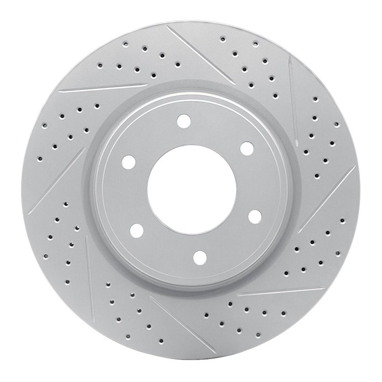 830-67098R Geoperformance Drilled/Slotted Brake Rotor, Fits Select Infiniti/Nissan, Position: Front Right