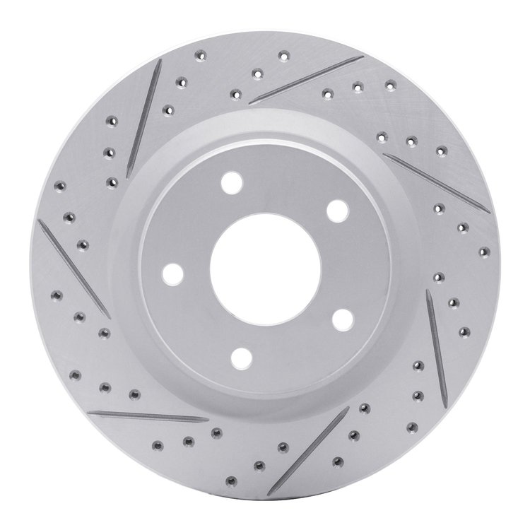 830-67100L Geoperformance Drilled/Slotted Brake Rotor, 2011-2019 Infiniti/Nissan, Position: Front Left