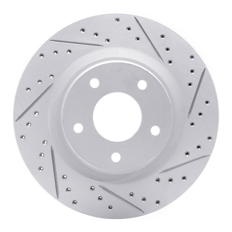 830-67100R Geoperformance Drilled/Slotted Brake Rotor, 2011-2019 Infiniti/Nissan, Position: Front Right