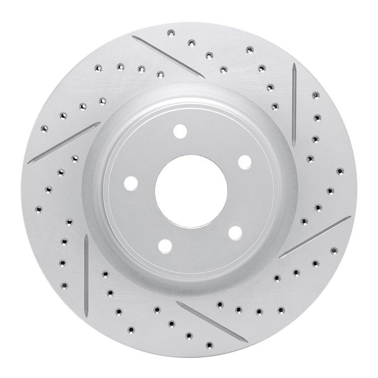 830-67104R Geoperformance Drilled/Slotted Brake Rotor, 2014-2019 Infiniti/Nissan, Position: Front Right