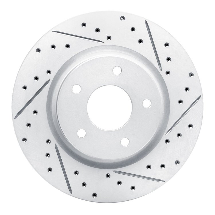 830-67106R Geoperformance Drilled/Slotted Brake Rotor, Fits Select Multiple Makes/Models, Position: Front Right