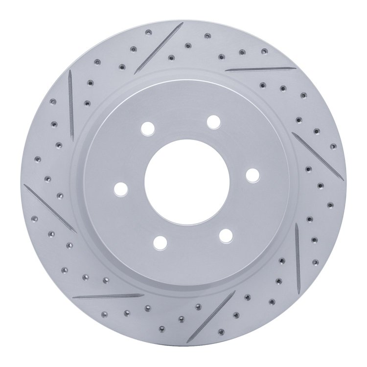 830-67108L Geoperformance Drilled/Slotted Brake Rotor, Fits Select Infiniti/Nissan, Position: Front Left