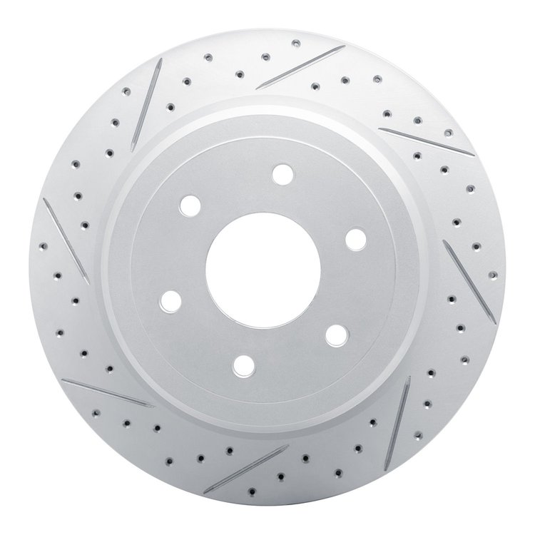 830-67109L Geoperformance Drilled/Slotted Brake Rotor, Fits Select Infiniti/Nissan, Position: Rear Left