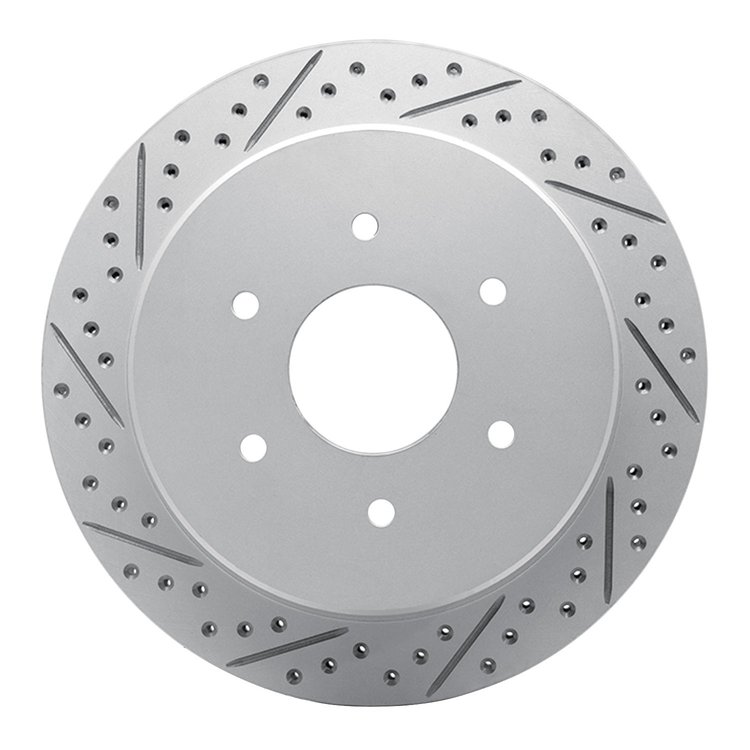 830-67110L Geoperformance Drilled/Slotted Brake Rotor, Fits Select Infiniti/Nissan, Position: Rear Left