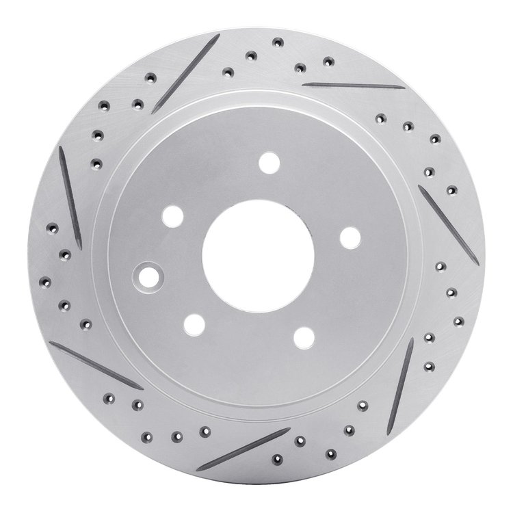 830-68006L Geoperformance Drilled/Slotted Brake Rotor, 2002-2006 Infiniti/Nissan, Position: Rear Left