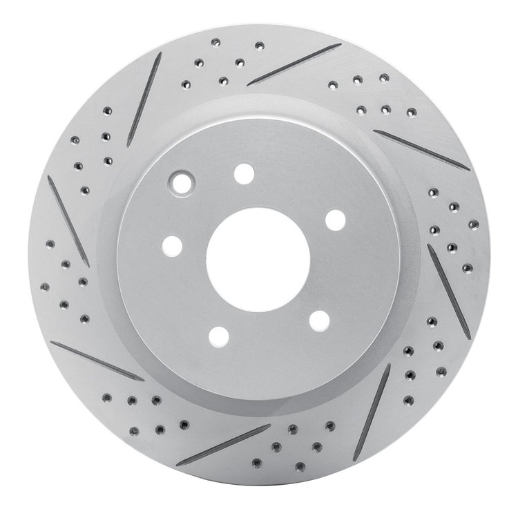 830-68009L Geoperformance Drilled/Slotted Brake Rotor, 2003-2008 Infiniti/Nissan, Position: Rear Left