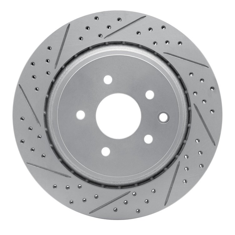 830-68010L Geoperformance Drilled/Slotted Brake Rotor, 2007-2015 Infiniti/Nissan, Position: Rear Left