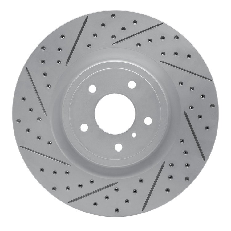 830-68012L Geoperformance Drilled/Slotted Brake Rotor, Fits Select Infiniti/Nissan, Position: Front Left