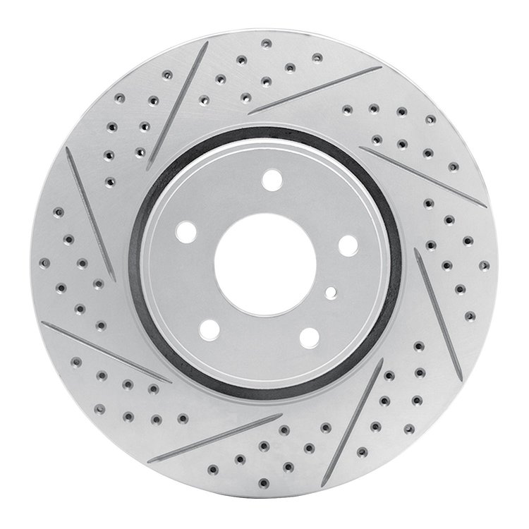 830-68014L Geoperformance Drilled/Slotted Brake Rotor, 2005-2014 Infiniti/Nissan, Position: Front Left