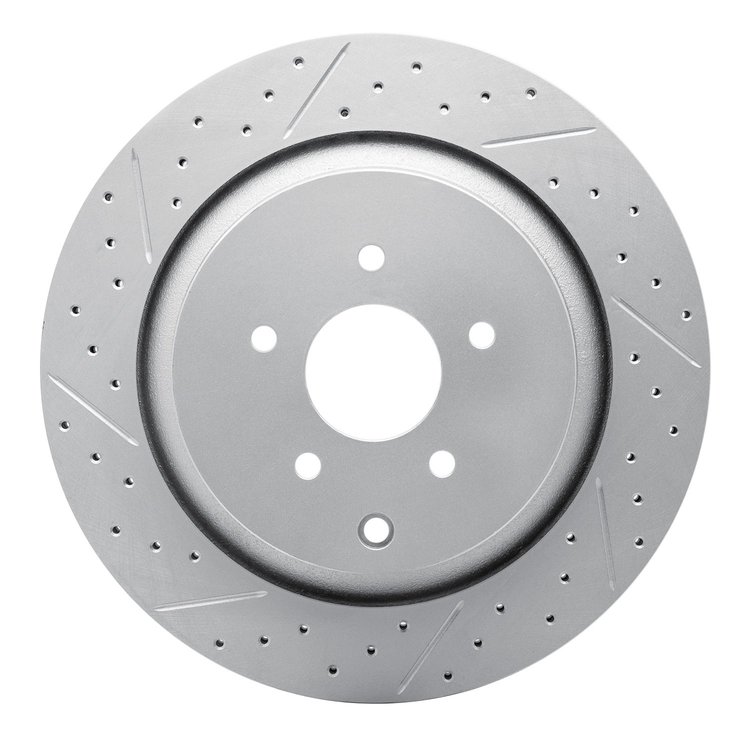 830-68015L Geoperformance Drilled/Slotted Brake Rotor, Fits Select Infiniti/Nissan, Position: Rear Left