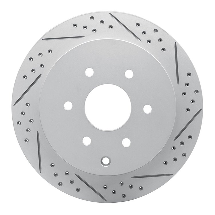 830-68017R Geoperformance Drilled/Slotted Brake Rotor, Fits Select Infiniti/Nissan, Position: Rear Right
