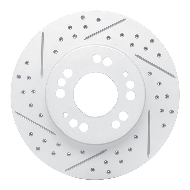 830-72015L Geoperformance Drilled/Slotted Brake Rotor, 1991-2004 Multiple Makes/Models, Position: Front Left